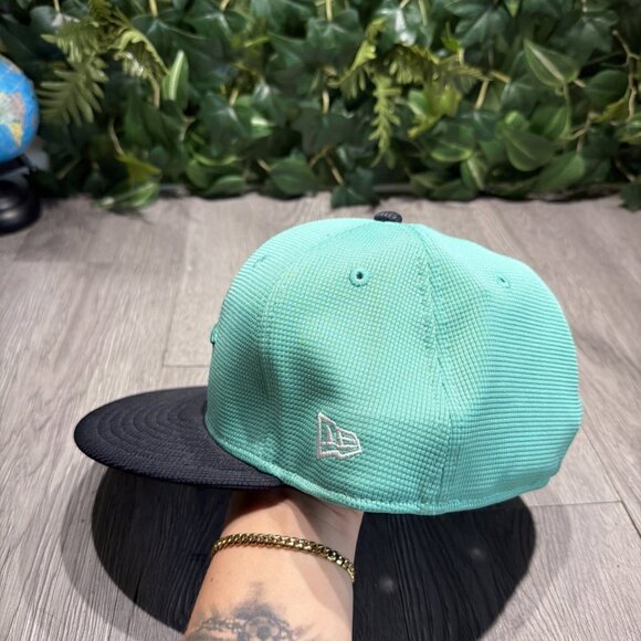 Seattle Mariners New Era 2024 Spring Training 59FIFTY Fitted Hat Aqua Navy 8 main image 6